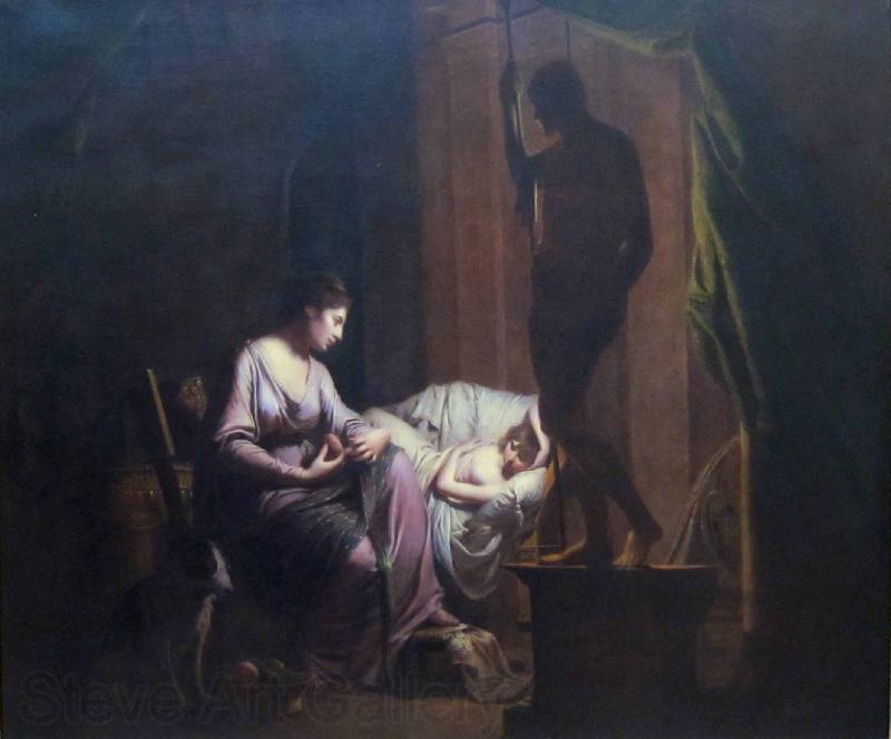 Joseph wright of derby Penelope Unravelling Her Web Spain oil painting art